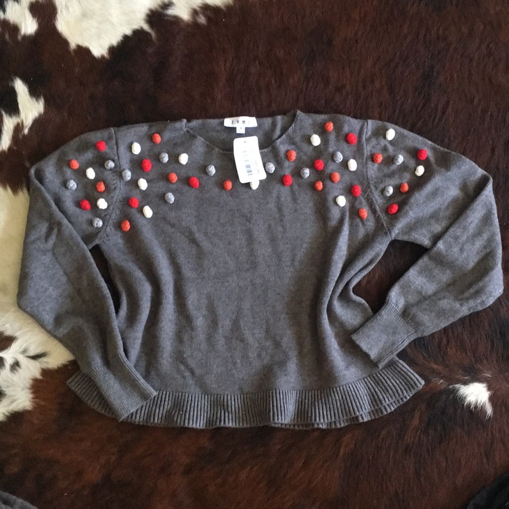 NWT Soft Pom Pom Sweater